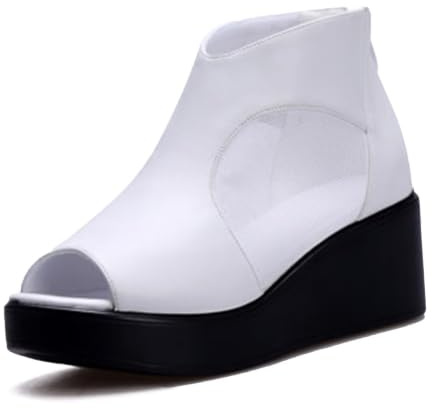 Genérico Sandalias de Cuña con Plataforma Mujer Transpirable Botines de Verano Elegante