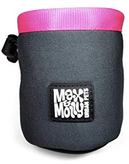 Max & Molly Leckerli Trainingstasche Easy Clip On Bag mit verstellbarem Kordelzug, Rose