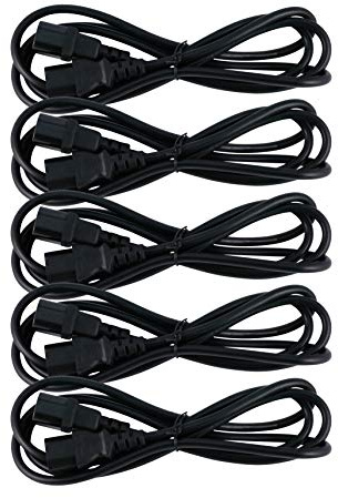 Naths Hardware® | 5x Kaltgeräte Verlängerung 1,8m | Kaltgerätestecker auf Kaltgerätebuchse | Kaltgerätekabel 3 Polig | Kaltgeräteverlängerung Kabel C13 auf C14 | Stromkabel Kaltgeräte