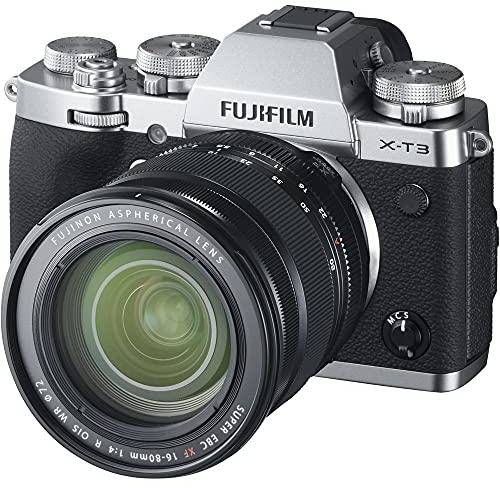 Fujifilm X-T3 Appareil Photo numérique avec Objectif stabilisateur d'image Optique Fujinon XF16-80mmF4 R WR Argenté