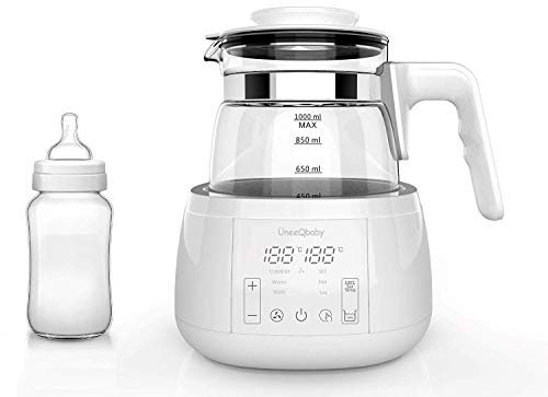 ÜneeQbaby PerfectTemp Baby Bottle Maker, 24hr Temp-Controlled Formula Maker, 2-Minute Prep, Totally Silent, Ideal for Night Feeds, Night light edition