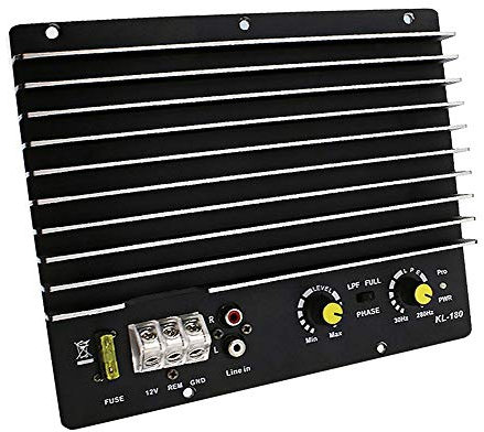 BouBou Kl-180 1200W Car Audio Power Amplifier Subwoofer Power Amplifier Board Audio Diy Car Player 12V Dc