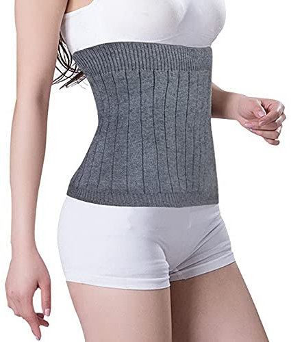 Thermal Knit Lumbar Warmer Cashmere Abdominal Binder Lower Back Support Belt Brace Stomach Kidney Trimmer Band Postpartum Belly Warming Kidney for Women Maternity Recovering