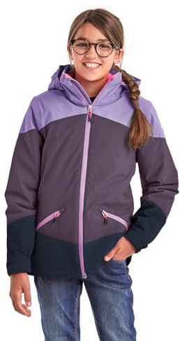 killtec Mädchen Outdoorjacke/Funktionsjacke mit Kapuze KOW 195 GRLS JCKT, pflaume, 152, 38510-000