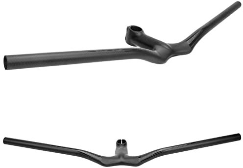 Carbon Lenker Fahrrad Lenker MTB Lenker Flach Gravel Bike Carbon Lenker Leichter Fahrradlenker Rennrad Lenkerband 28.6mm,Rise,90/600mm