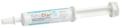 ReboDiarFin Verdauungs-Paste für Hunde & Katzen 32 ml: Unterstützung bei Verdauungsstörungen, Mit Pektin & Kaolin, Angereichert mit Glutaminpeptid, Probiotika- & Präbiotika-Mix