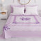 PETTI ARTIGIANI ITALIANI - Colcha Cama 220x250 cm Microfibra, Primavera Verano, Colchas Bouti Modernas, Edredón Cubrecama Ligero Doble, Individual y Media, Lazo Lila 100% Made in Italy