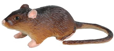EHJRE Mini-Realistische Maus-Figur – Simuliertes Wildtiermodell, kleine Dekoration für Kinder, Lernspielzeug, Party und Sammlung