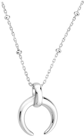 Sofia Milani - Damen Halskette 925 Silber - Mond Anhänger - N0800