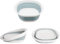 5L Collapsible Round Washing Up Bowl Basin Sink, Plastic Basket Washbasin Multipurpose Outdoor Travel Hygiene Facial Folding Portable Silicone Tub Bucket for Kitchen Camping Caravan Shower-M (Blue)