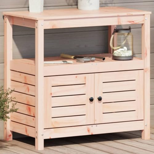 Lawn & Garden Pflanztisch mit Ablagen 82,5x45x81cm Massivholz Douglas Gartenarbeit