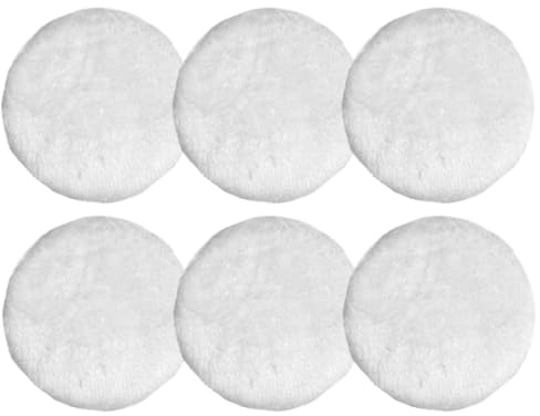 6 Stück Polierpads 125mm,Polierscheibe 125mm Kompatibel mit Bosch Exzenterschleifer,Lammwolle Polierpad,Polierpads für Auto,Korkböden,Lack,Kratzerentfernung,Waschbar und Wiederverwendbar