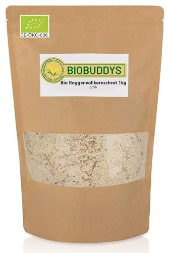 Bio Roggenvollkornschrot grob 1 kg | Für Kochstück, Brühstück und Pumpernickel – kräftiger Geschmack, kernige Struktur und lang anhaltende Frische