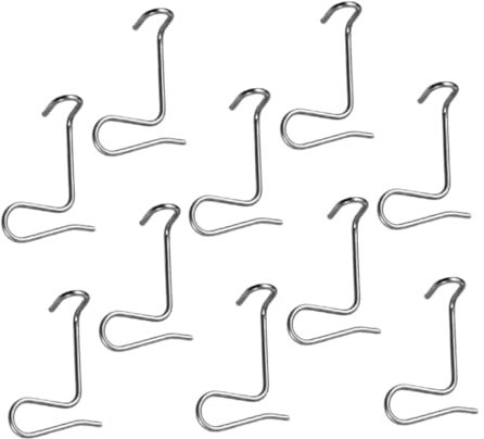 BESPORTBLE 1set Fence Repair Tools Wire Tensioner Chain Link Fence Hooks Cable Ties Picture Hanging Wire Electric Fence Electric Fencing Ratchet Dark Wire Cable Lock Silver Stainless 10pcs