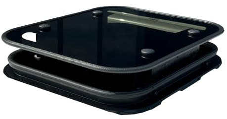 DeinVan.de universal Echtglas Dachluke S 40x50cm, Dachhaube, Dachfenster, geeignet für Kastenwagen, Camper, Vans und Wohnmobile