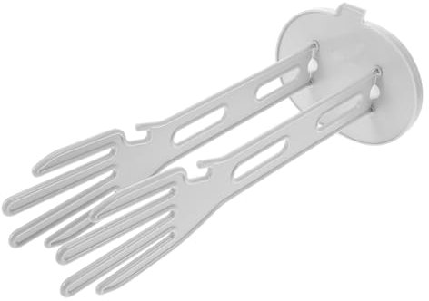 Zerodeko Kitchen Glove Drying Rack with Drip Base Hanging Glove Storage Holder Grey Plastic Kitchen Towel Rack for Countertop Use Single Piece Organizer