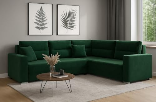 Generisch Couchgarnitur Sofa Sofagarnitur Paris mit Schlaffunktion Wohnlandschaft Kronos19