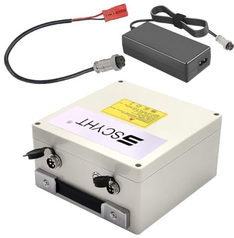 SSCYHT Batería de Litio 24 V 12 Ah 25 Ah 28 Ah 31,5 Ah y 20 Ah Batería de Repuesto 24 V Baterías sillas Ruedas eléctricas con Motores 250 W a 750 W y Cargador,24v31.5ah Red Anderson
