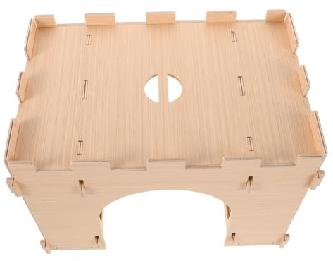 ERINGOGO Heuspender Für Kaninchen Heufutterständer Aus Holz Heufutterspender Für Hasen Heukorb Für Kaninchen Heufutterständer Für Chinchillas Heufutterspender Für