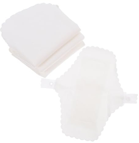 EXQUIMEUBLE Toallas Sanitarias Lavables Reutilizables 18 Cm Capa y Algodón Transpirable, 4 Unidades (2 Borde Floral 2 Lisas) para Mujer, Absorbentes y Cómodas, Uso Doméstico Menstrual
