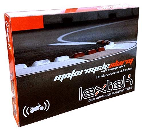 Lextek Motorcycle Alarm with Immobiliser and Remote Start