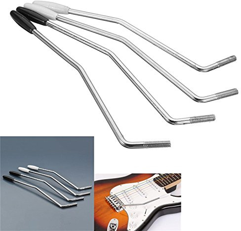 VIDOO 5mm 6mm Tremolo Brazo Palanca Whammy para Fender Squier Strat Bajo Guitarra-Blanco - 6.0 mm