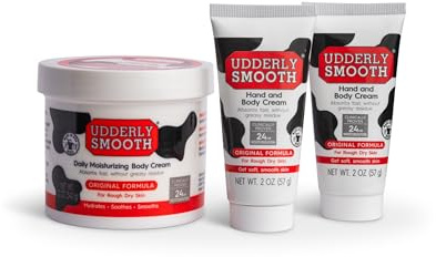 UDDERLY SMOOTH NonGreasy Hand and Body Moisturizer Cream Bundle 1 Kit, 3 Count