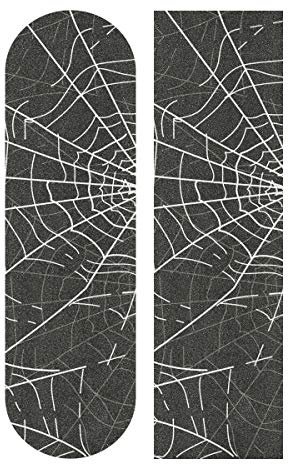 LDIYEU Toile D’Araignée Noire Grip de Skateboard Bande Grip Antidérapante Auto-adhésif Griptape de Longboard sans Bulles 33X 9(1pcs)