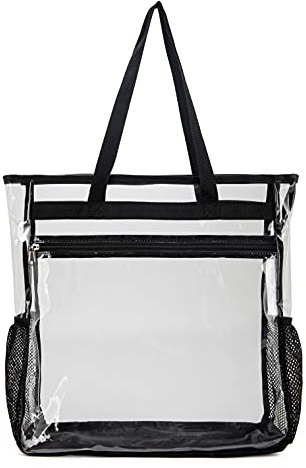 SPEEDEVE durchsichtige Tragetaschen transparente Handtasche für Reisen Strand Arbeit Fitnessstudio