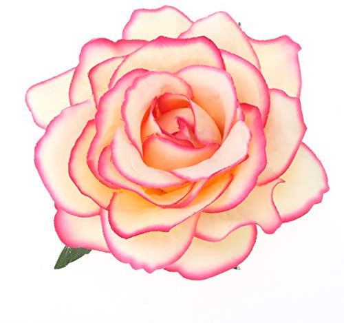 OSALADI Pinzas Para El Pelo Flores Grandes 2 En 1 Broche Y Horquilla Rosa Artificial Accesorio Para Fiesta Boda Mujer 4.33 Pulgadas