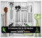 Kamoro HOME & KITCHEN Portaposate da Cassetto in bambù - Organizzatore cassetti cucina con 5 divisori rimovibili [da 6 a 13 scomparti] - Lunghezza da 34 a 50 cm (Bianco)