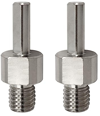 LEKOMESH Adaptadores M14 para Brocas de Diamante - 2pcs Adaptador Rosca Macho M14 a Mango Triangular para Taladro Manual o de Sobremesa