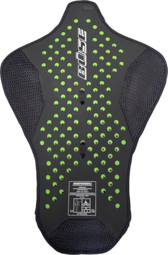Büse Breeze Rückenprotektor (Black/Green,L)