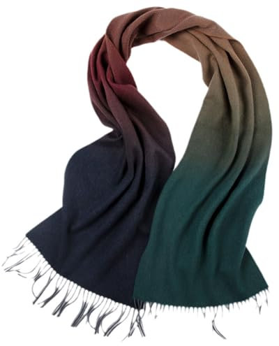 Dvbfufv Frauen Kaschmir Schal Schal Winter Herbst Damen Warm Casual Pashmina Schal, Dunkelblau EN8, One size