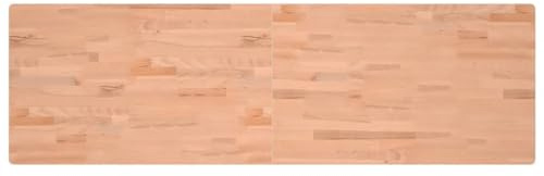 vidaXL Schreibtischplatte 180x55x2,5 cm Massivholz Buche