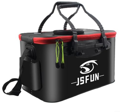BlissfulAbode Faltbarer EVA-Eimer, lebende Fischbox, tragbare Fisch-Box, lebender Fischbehälter, multifunktionaler Ködereimer (30 cm), AK6LHW07M003PZ70P3MU