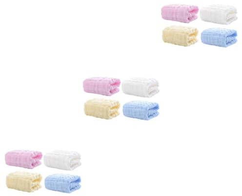 Beatifufu 12stücke Teiliges Aus Baumwolle Super Saugfähige Mulltücher Für Junge Mädchen Als Spucktuch Oder Waschlappen Farben Atmungsaktiv Und Sanft Zur Empfindlichen Babyhaut