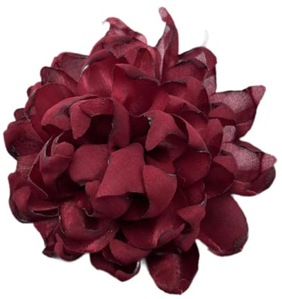Baoblaze Blumenbrosche aus Satin, Kamelien-Blumen-Anstecker für Damen, handgefertigt, große Anstecknadel, Blumen-Haarspange für Zeremonie, Tanz, Kleid, Anzug