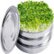 - Bandejas de semillas, bandejas de germinación de 3 niveles de acero inoxidable, bandejas de cultivo con tapas y base para invernadero y jardines cultivan plantas -Semillas