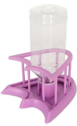 Automatischer Reptilien-Wasserspender, Sicherer Violetter Zaun, Reptilien-Wassertrinkerspender mit Flasche für Eidechsen-Reptilienbedarf, L NW13, Professionelles Zubehör für den