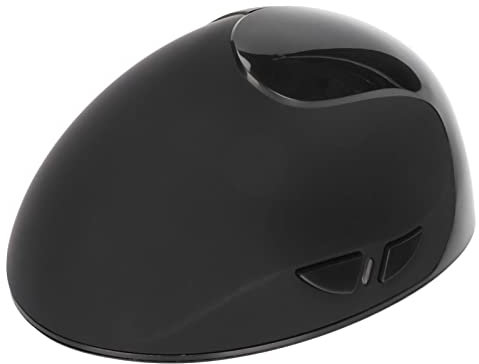 Ratón Vertical para Mano Izquierda, Inalámbrico, Ergonómico, Recargable, para PC, Hogar, Oficina, Usuarios Zurdos, Material ABS (Negro)
