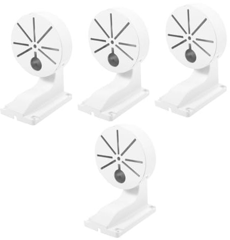 HOMSFOU 4pcs Wall Holder Wall Bracket Security Mount Lightweight Design Plastic Material