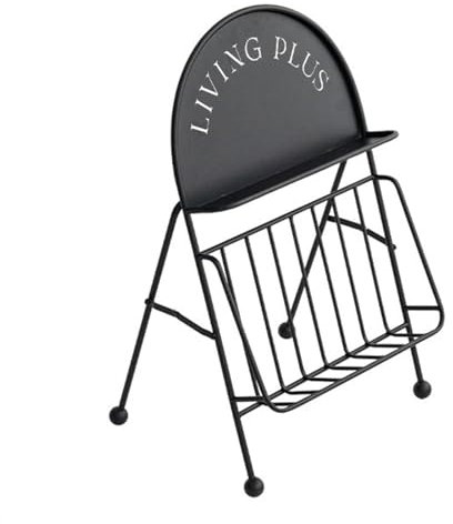 Zeitschriftenständer Einfacher Zeitschriftenhalter, moderner Broschürenständer, Desktop-Bücherregal, Lagerregal, Büro, kleiner Datenständer, Zeitungsständer, Ornamente Zeitungsständer(Schwarz)
