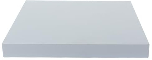 Orivin White Decorative Tray, Wooden Tray, Square Serving for Jewellery, Food, Bathroom, Kitchen, 20 X 20 Cm