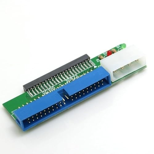 Laptop 2.5-inch 44-pin to Desktop 3.5-inch 40-pin IDE Hard Drive Adapter Converter 4-pin Molex Power Supply with LED Status Indicator