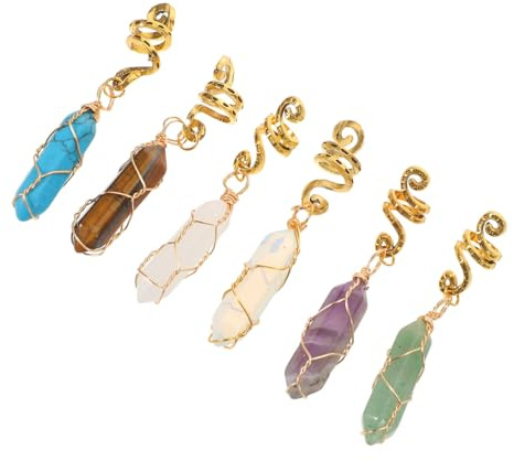 VALICLUD 6 Pezzi Di Accessori Per Dreadlock Attrezzatura Per Dread Accessori Per Ciondoli Decorativi Per Dreadlock Da Donna Fermagli Decorativi