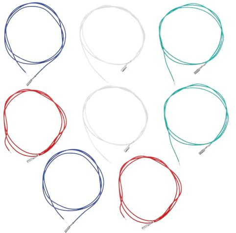 ibasenice 8 cavi di ricambio per testina fonografica, cavi per testine audio, giradischi, fonografo, vinile, accessori per DJ, amanti della musica occasionale, cavi per testine per giradischi