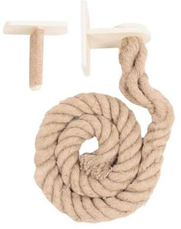 Kletterseil für Katzen, stabil und langlebig, wandmontiert, Kletterseil, Ruhen, Springen (Beige, 12 x 173 cm)