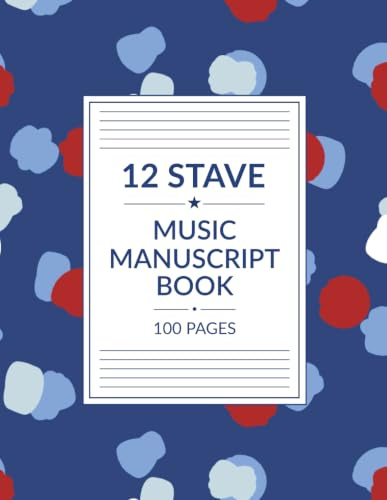 Music Manuscript Paper: Blank Sheet Music Notebook | Staff Paper Notebook | Staff Manuscript Pad | 100 Pages | 8.5 x 11 inches (Ink & Octave: The 12-Stave Collection)