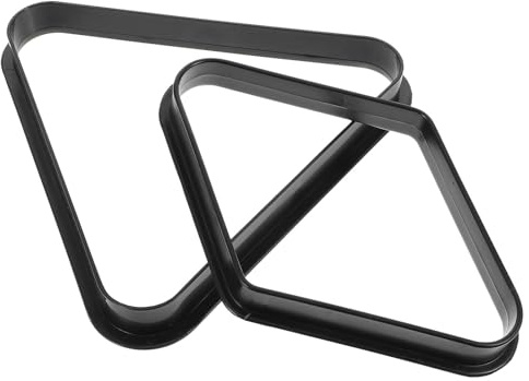 Homoyoyo Portapalle da Biliardo a Triangolo in Plastica Resistente, Set 2 Pezzi per Tavolo da Biliardo, Supporto Stabile per Sala Giochi, Club e Uso Domestico